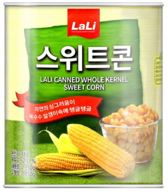 자연톡 대용량 스위트콘 옥수수캔 콘치즈용 옥수수 통조림 식자재용 횟집 업소용, 6개, 2.95kg