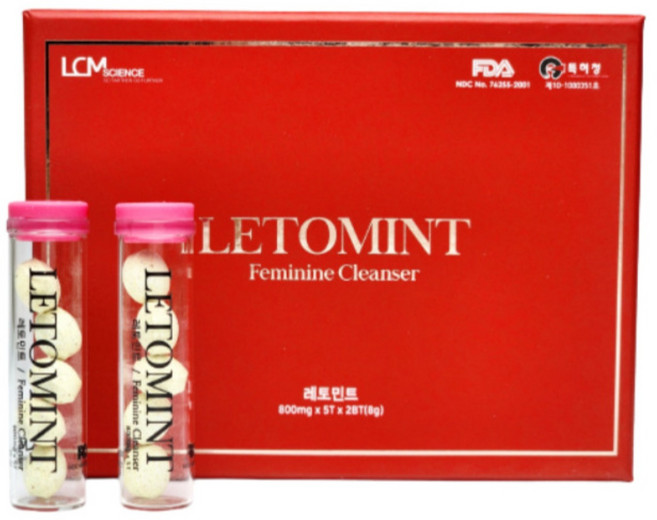 FDA 냄새제거 탄력 여성청결제 질정제, 1개