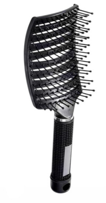트리에 뿌리 헤어 브러쉬 볼륨 빗, 1개, 블랙