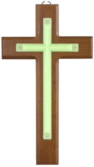 고급원목십자가 야광십자가 스페셜 소 KY-027 가온 벽걸이십자가, 1개