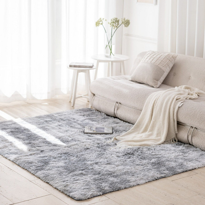 FASEN 러그 방음 미끄럼 방지 극세사 고급 카펫 사계절 포근한 터치미 털러그 침대옆 침실 거실 카페트