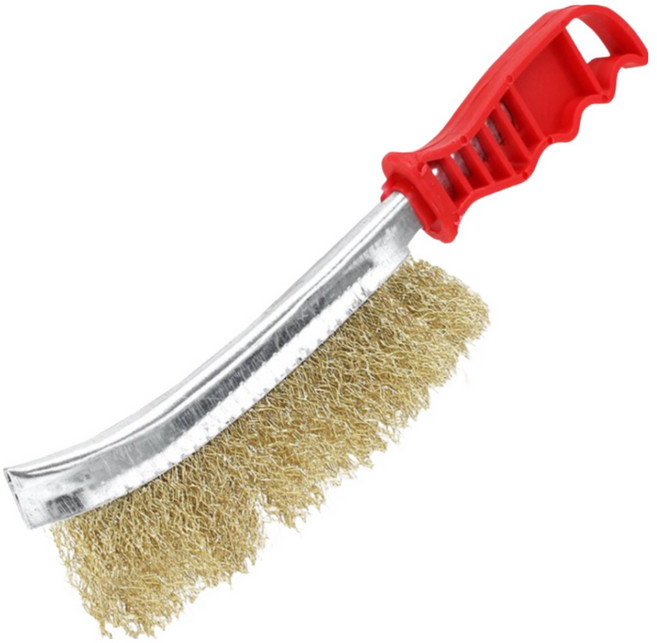 월드그린 이태리 브러쉬 철브러쉬 불판청소 녹제거 이물질제거, 1개