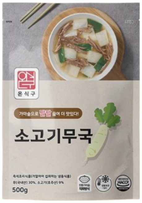 온식구 소고기무국, 12개, 500g