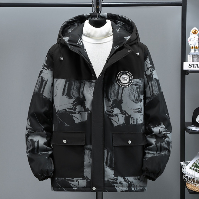 쥬엔리치 남자 빅사이즈 패딩 후드 점퍼 남성 자켓 겨울 잠바 4XL-10XL