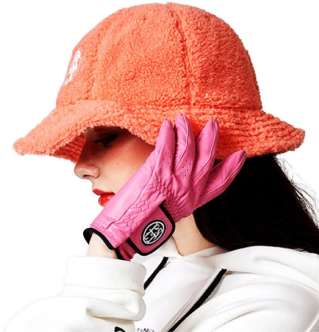 페르시안캣 양털 후리스 골프 버킷햇 핑크(PERB6NBH023)