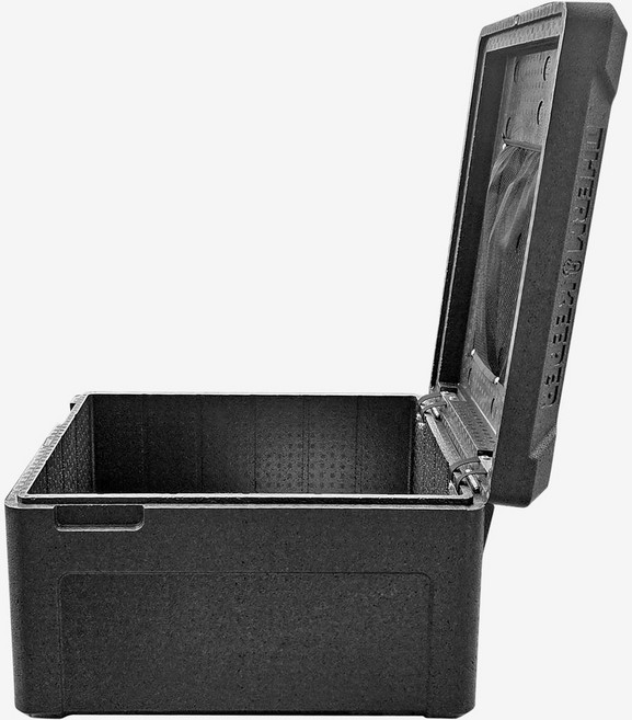 SHC 오토바이 EPP 2.5KG 초경량 배달가방 자석 피자 버거 배달통, 블랙