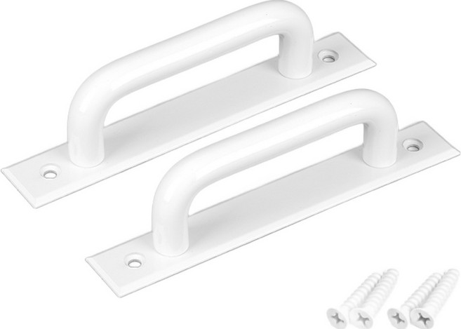 철물이네 슬림 모던 판손잡이 (소) P96, 2개, 화이트