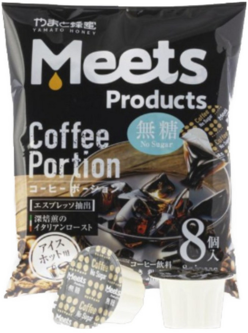일본 Meets 미츠 포션커피 블랙 캡슐커피, 10개, 8개입, 18mg