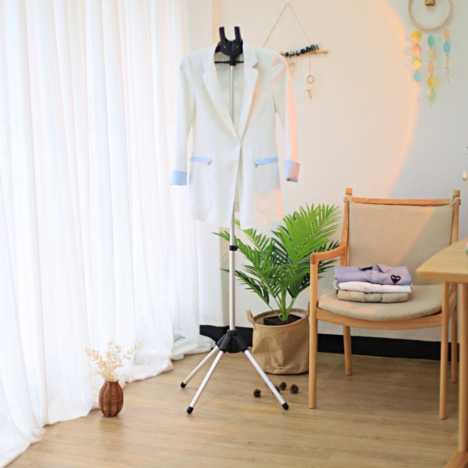 윈즈 세상편한 스팀다리미 옷걸이 거치대 스탠드, 옷걸이블랙, 1개