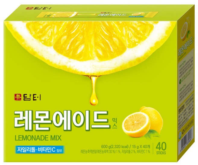담터 레몬 에이드 믹스, 15g, 40개입, 1개