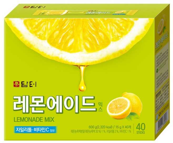 담터 레몬 에이드 믹스, 15g, 40개입, 1개