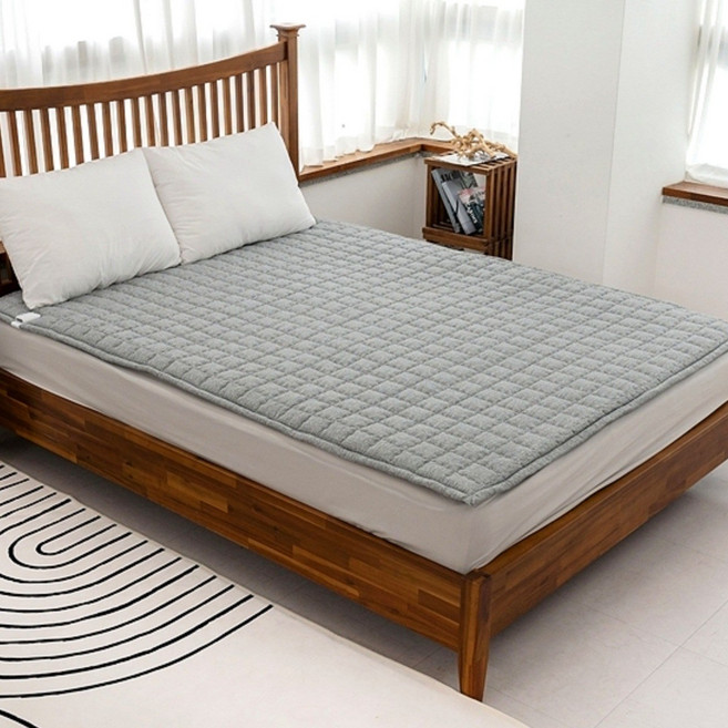 안전 따뜻 도톰한 비오바디 한일의료기 탄소매트 EMF 카본 전기매트 전기장판, 핫 슈퍼싱글(100x200cm), 5.모던 그레이