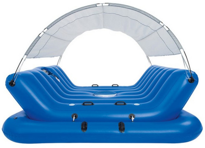 베스트웨이 풀하우스 물놀이 라운지 패밀리 튜브 43134, 블루, 1개