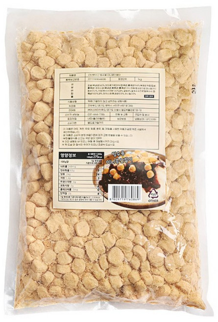 [리타방앗간]빙수용 미니콩인절미, 1kg, 1개