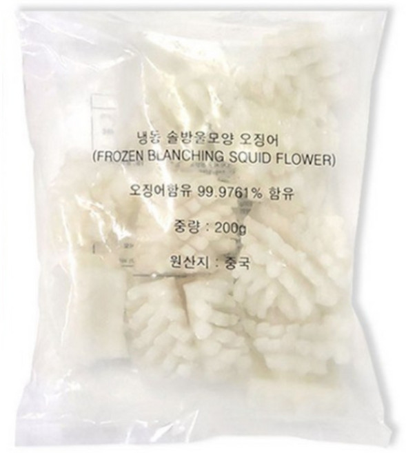 [씨기프트]솔방울 오징어 2kg 칼집오징어 짬뽕 볶음 업소용, 1개