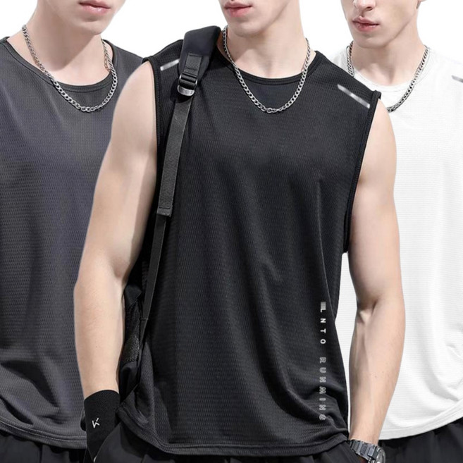 옐로우피치 남자 민소매 기능성 여름 헬스 나시 3종세트