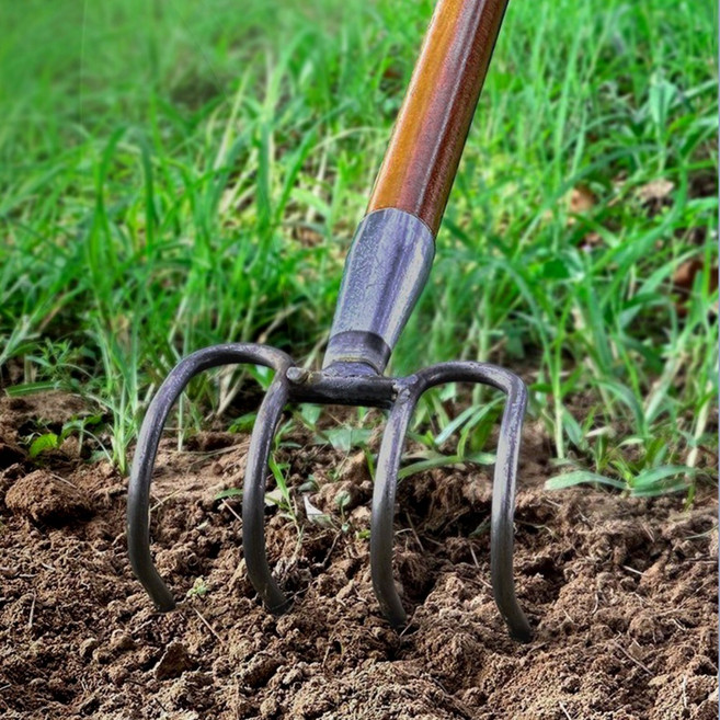 큰손갈퀴 세트 밭고르기 쟁기 쇠스랑 곡괭이 밭고랑 농기구 서서작업 밭 가꾸기 밭고랑 텃밭 작업 장호미 자루포함 가꾸기 농기구 벌초 잡초제거 호미 삽 잡초뽑는 기구, 1개