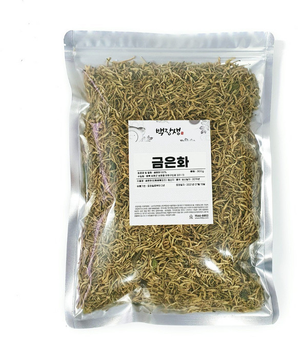백장생 금은화 인동초 인동꽃 꽃봉오리, 100g, 1개