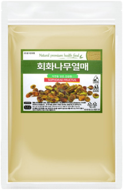 회화나무열매 가루 분말 괴각 500g, 1개