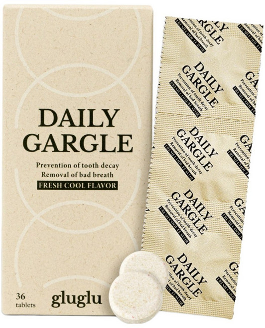 글루글루 입냄새제거 무알콜 고체가글 (1박스x36정), 30.7g, 2개, 프레쉬쿨향