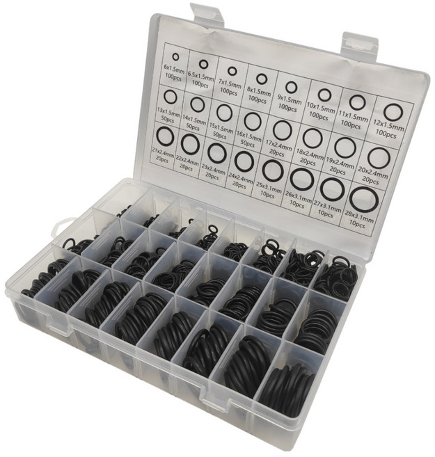 NBR 고무오링 24종 1200PCS 실리콘 오링 오일링 패킹, 고무오링 1200PCS, 1개