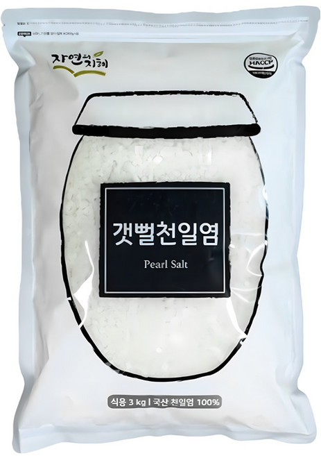 국산 천일염 순천만 갯뻘 굵은소금 절임용, 3개, 3kg