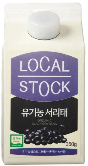 [로컬스톡] 국내산 유기농 서리태, 1개, 350g - 쿠팡