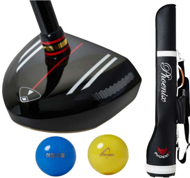 피닉스 아트스윙 국산 파크골프 A-HM5, 골프채+ 파크골프용품(골프가방+공2)세트
