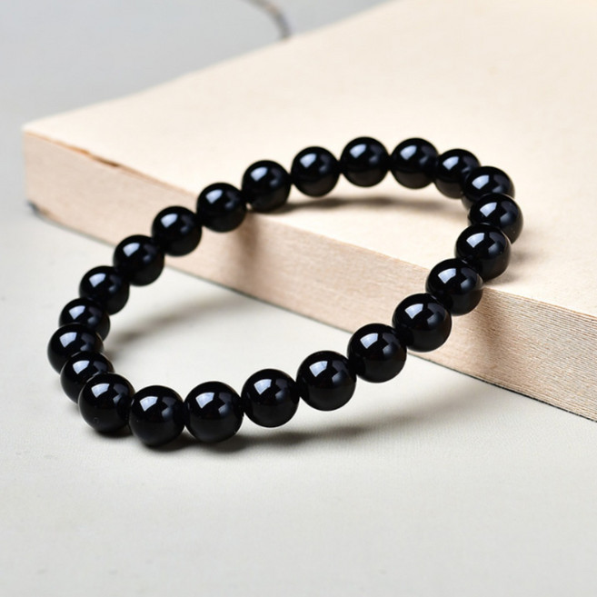 글로미 액운 차단 흑요석팔찌 남여공용 팔찌