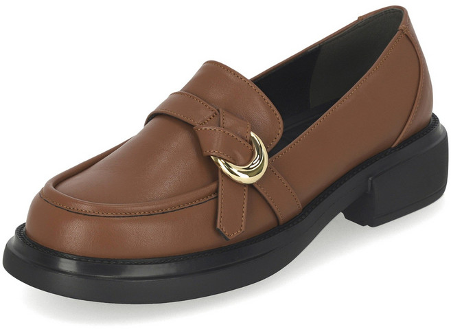 엘칸토 마쯔 여성 경량 스트랩 포인트 로퍼 4cm LCWC49M439