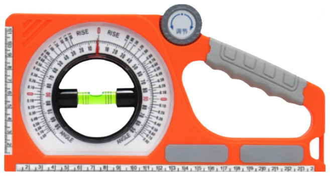 공구PXJ 경사계 각도기 각도계 수평계 각도계, 오렌지색, 1개