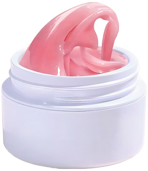 끈적임 NO! 3D 모델링 하드 솔리드 빌더 네일 젤 15ml 엠보젤 쪼물젤, 1개, 핑크