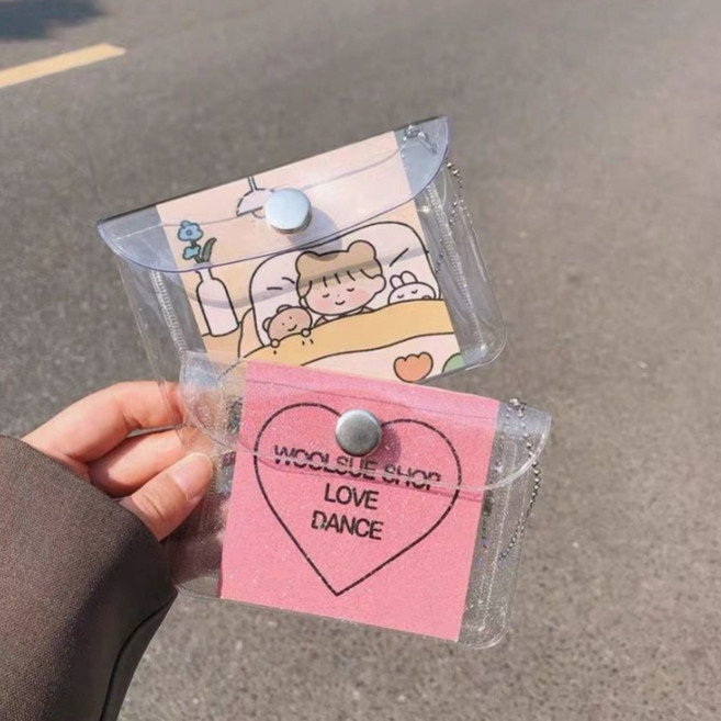 4개세트 투명 카드지갑 파우치 동전지갑 학생증지갑 투명파우치 MTJ-CBWP0705