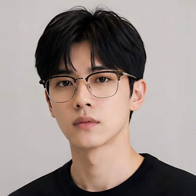 FOOI 변색 안경 블루라이트 차단 선글라스 겸용 반무테 투명 선명렌즈 슬림핏 패션안경