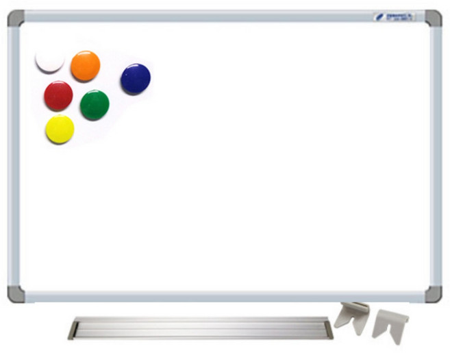 국산 자석 화이트보드 40cm x 60cm 벽걸이 자석부착 화이트 보드판 칠판, 일반형, 1개