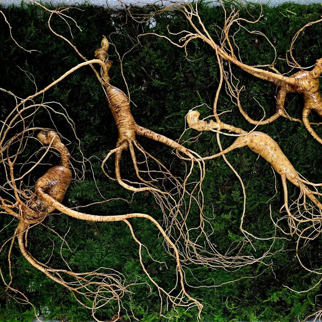 [임금님산삼] 강원도 산삼 13~15년근 야생방치삼 정삼 5뿌리/8뿌리 진짜 국내산 산양삼 무농약 장뇌삼 면역 원기회복 고산지대 1200고지, 6g, 5개