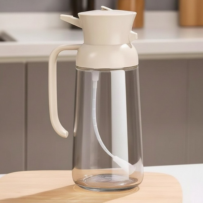 까사베로 2in1 기름 오일 안개 분사 스프레이 용기 오일병 공병, 1개, 500ml