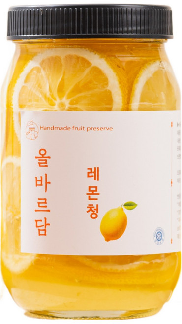 수제 레몬청 레몬에이드 홈카페 과일청 500, 500g, 1개, 1개입