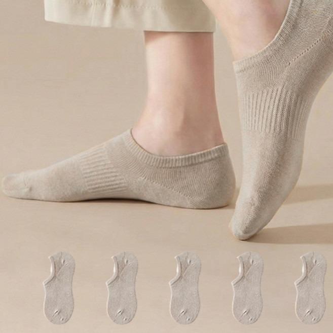 나바바 NY009 여성 안벗겨짐 페이크삭스 5켤레