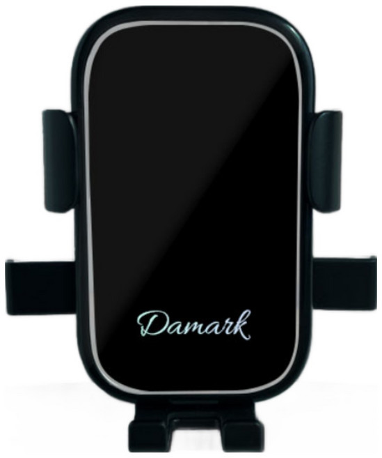 다마크 원터치 차량용 핸드폰 거치대 송풍구형 360도 회전, 블랙, 1개
