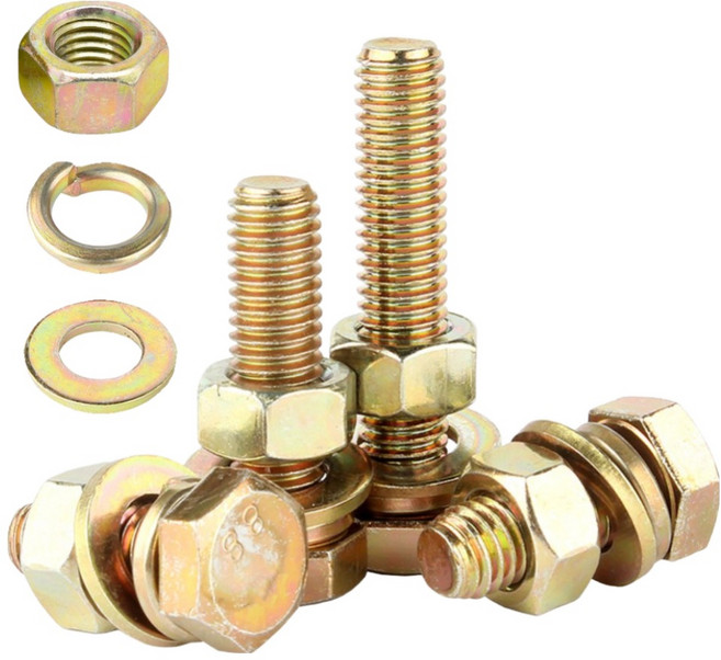 M8 일반 육각볼트 철 볼트 너트 와샤 소량묶음, 30개, 40mm