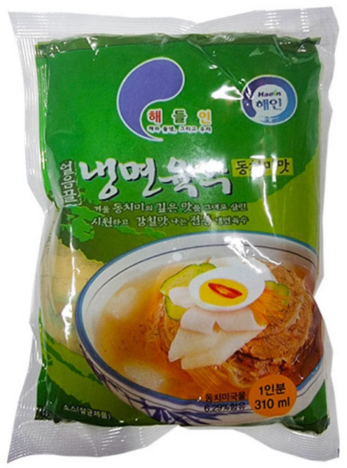 얼음골 동치미맛 냉면육수, 20개, 310ml