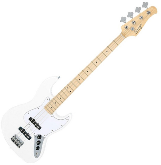 스윙 베이스기타 재즈킹 Jazz King White(Maplewood), 1개