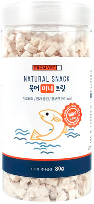 프롬벳 동결건조 국산 미니트릿, 미니 북어, 80g, 1개