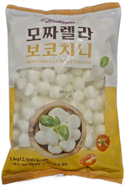 보코치니 모짜렐라 치즈 1kg 피자 셀러드 파스타 토핑, 1개