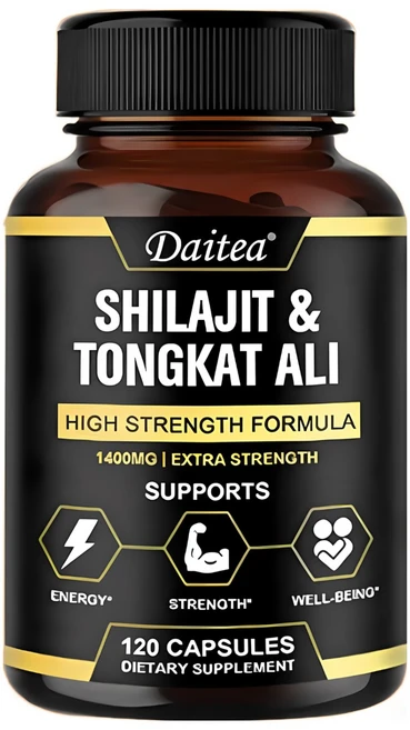 실라짓 1000mg 및 통캇 알리 400mg 미국산 - 실라짓 보충제(20% 풀빅산) 실라짓 순수 히말라야 유기농 및 통캇 알리(남성) 실라짓 수지보다 더 강력함, 60캡슐, 1개, 60정 - 쿠팡