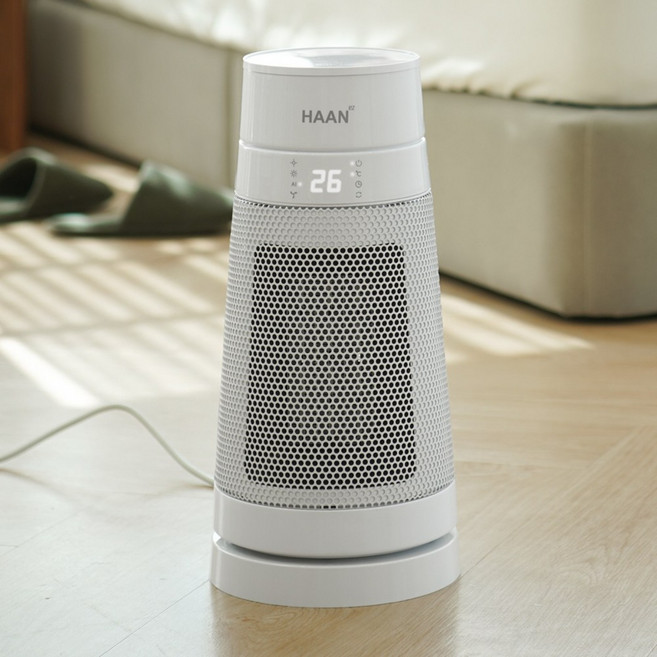 [2초발열 한경희] 스티지 미니 절전형 PTC온풍기 전기히터 소형 난방기 겨울용 가정용 캠핑