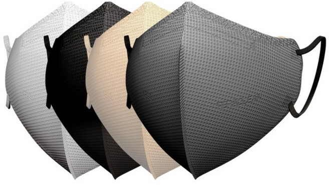 테라크린 KF94 국산 새부리형 마스크 대형 100매 컬러 25매 x 4, 그레이100매, 4개, 25매입