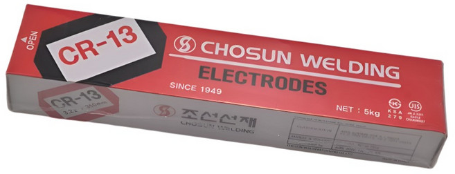 조선선재 전기용접봉 아크용접봉 CR-13 5kg 한통 3.2mm, 1박스