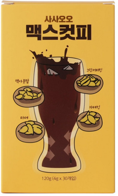 사사오오 맥스컷피 카테킨 커피 맥스 44 / 55, 4g, 30개입, 2개